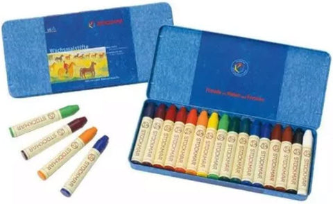 Wachsmalstift 16ST ungiftig WF STOCKMAR 32000 o.Hülse Bienenw
