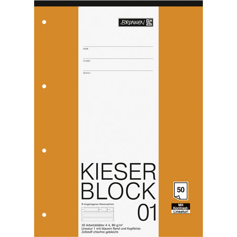 Brunnen Kieserblock Lin1 A4 50Blatt 10-42941