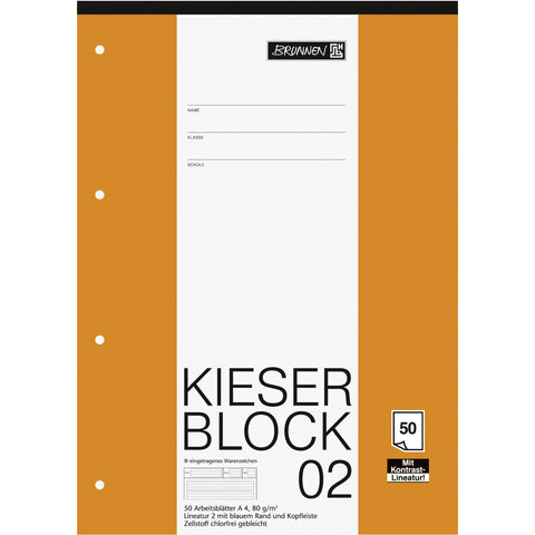 Brunnen Kieserblock Lin2 A4 50Blatt 1042942