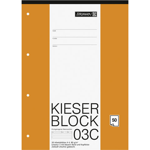 Brunnen Kieserblock Lin3 A4 50Blatt1042923