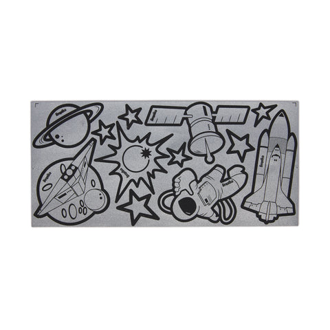 ergobag Sticker-Set Reflexie ERG-RST-001-006 Weltall Reflexie-Sticker Set Weltall
