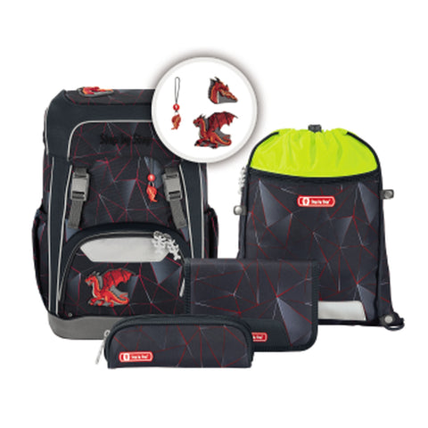 Step by Step Schulrucksackset GIANT 00183707 Dragon Drako DrakoZoll, 5-teilig