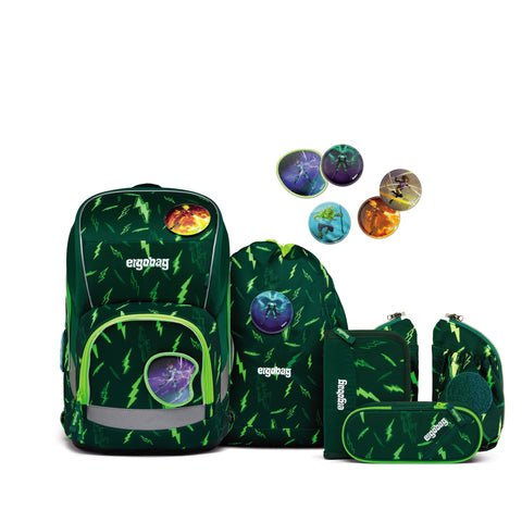 ergobag Schulranzen-Set wide 00667-90196-10 Bärtastisch Bärtastisch
