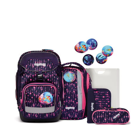 ergobag Schulrucksack-Set pack 00641-90109-10 Bärmuda Viereck Bärmuda Viereck