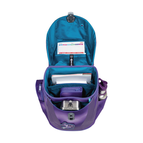 Scout Sunny II Schulranzen 73460361400 Superfl. Purple Magic Schulranzen-Set 4-teilig