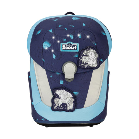 Scout Sunny II Schulranzen 73460404800 Exklusiv LED Pegasus Schulranzen-Set 4-teilig