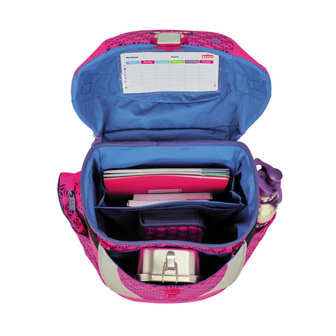 Scout Sunny II Schulranzen 73460504900 Neon Safety Pink Glow Schulranzen-Set 4-teilig