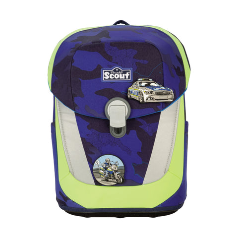 Scout Sunny II Schulranzen 73470121600 Lightweight Blue Police Schulranzen-Set 4-teilig