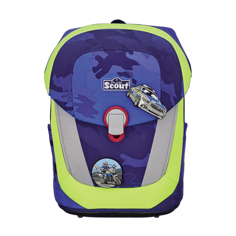 Scout Sunny II Schulranzen 73450721600 Blue Police Schulranzen-Set 4-teilig