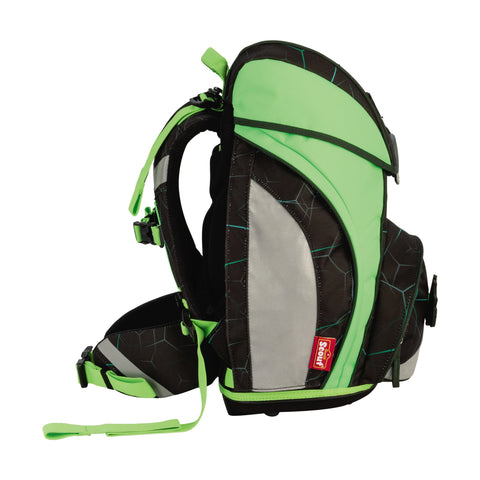 Scout Alpha Schulranzen 74420409700 Exklusiv DIN LED Dino Hunter Schulranzen-Set 4-teilig