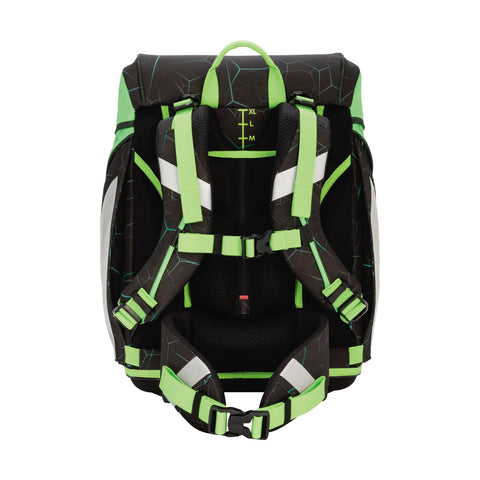 Scout Alpha Schulranzen 74420409700 Exklusiv DIN LED Dino Hunter Schulranzen-Set 4-teilig