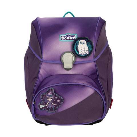 Scout Alpha Schulranzen 74420361400 Exklusiv Superflash Purple Magic Schulranzen-Set 4-teilig