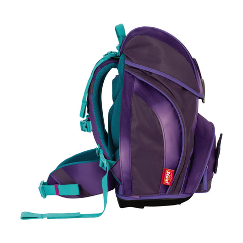 Scout Alpha Schulranzen 74420361400 Exklusiv Superflash Purple Magic Schulranzen-Set 4-teilig