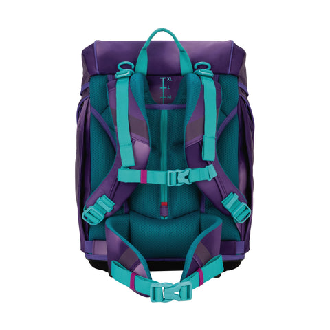 Scout Alpha Schulranzen 74420361400 Exklusiv Superflash Purple Magic Schulranzen-Set 4-teilig