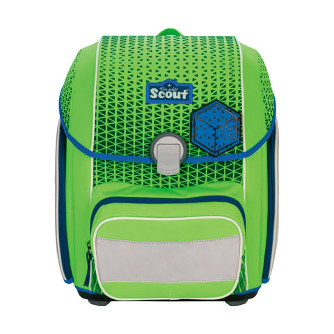 SCOUT Schulranzenset Genius 4tlg 76410207900 DIN N. Saf. Green Gecko Schulranzen-Set 4-teilig