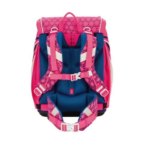 Scout Alpha Schulranzen 74420204900 DIN Neon Safety Pink Glow Schulranzen-Set 4-teilig