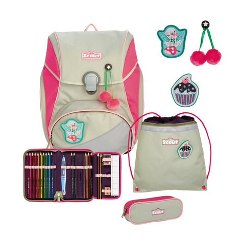 Scout Alpha Schulranzen 74400766500 DIN Pink Cherry Pink Cherry