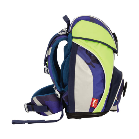 Scout Alpha Schulranzen 74400721600 DIN Blue Police Schulranzen-Set 4-teilig