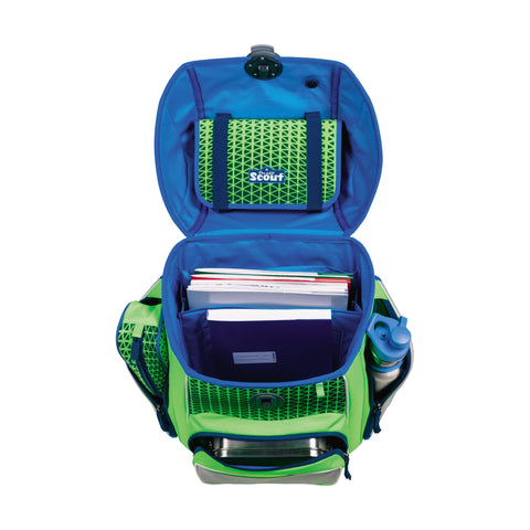 SCOUT Schulranzenset Genius 4tlg 76410207900 DIN N. Saf. Green Gecko Schulranzen-Set 4-teilig