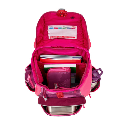 Scout Alpha Schulranzen 74400739900 DIN Pink Horse Schulranzen-Set 4-teilig