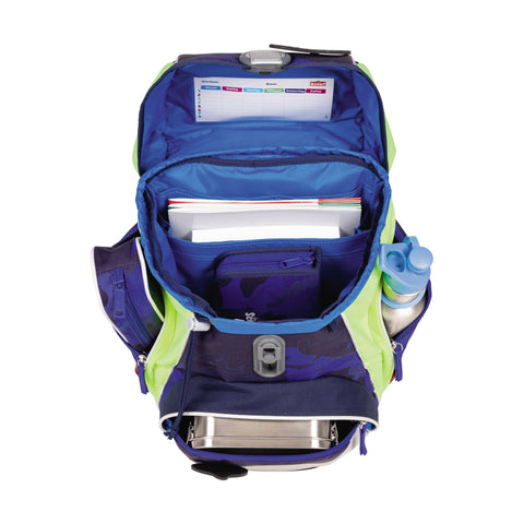 Scout Alpha Schulranzen 74400721600 DIN Blue Police Schulranzen-Set 4-teilig