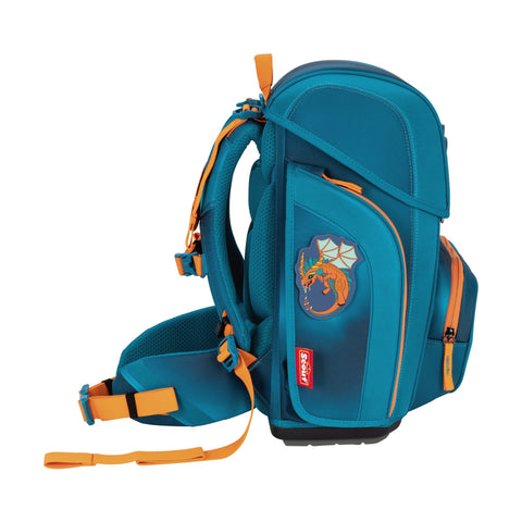 SCOUT Schulranzenset Genius 4tlg 76420366400 Exkl. Superf. Seadragon Superflash