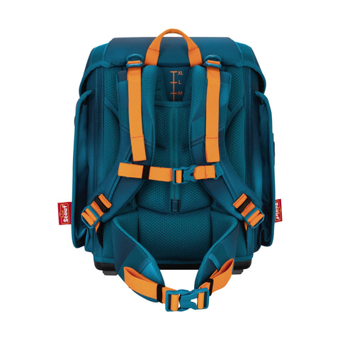 SCOUT Schulranzenset Genius 4tlg 76420366400 Exkl. Superf. Seadragon Superflash