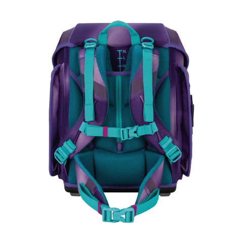 SCOUT Schulranzenset Genius 4tlg 76420361400 Exk. Supe. Purple Magic Superflash