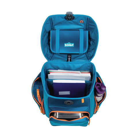 SCOUT Schulranzenset Genius 4tlg 76420366400 Exkl. Superf. Seadragon Superflash