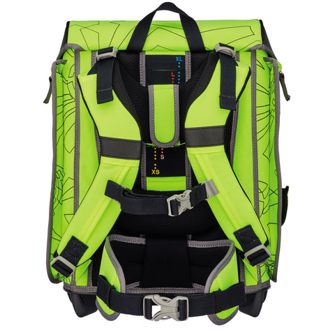 DERDIEDAS Schulranzenset Ergoflex Max Superflash 8508160 Neon Fighter 5-teilig