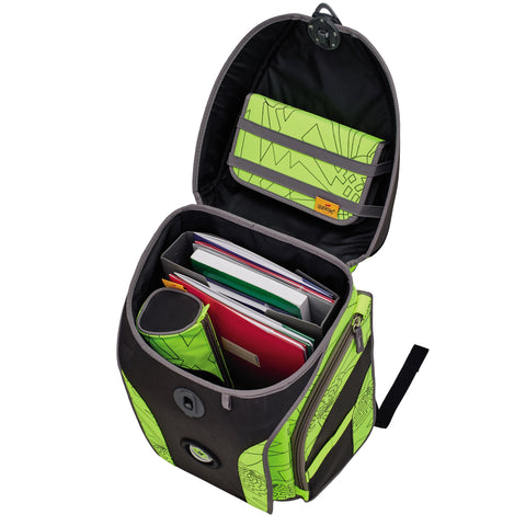 DERDIEDAS Schulranzenset Ergoflex Max Superflash 8508160 Neon Fighter 5-teilig