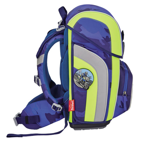 SCOUT Schulranzenset Genius 4tlg 76400721600 DIN Blue Police Schulranzen-Set 4-teilig