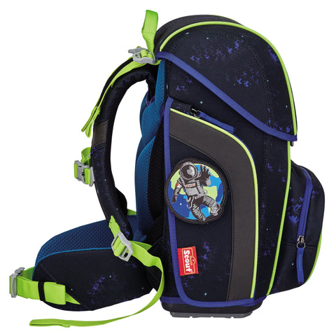 SCOUT Schulranzenset Genius 4tlg 76400710800 Black Galaxy Schulranzen-Set 4-teilig