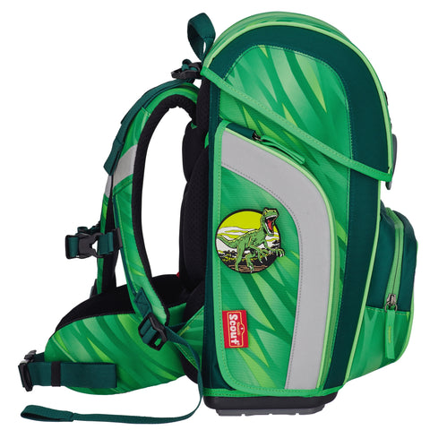 SCOUT Schulranzenset Genius 4tlg 76400727700 Green Rex Schulranzen-Set 4-teilig
