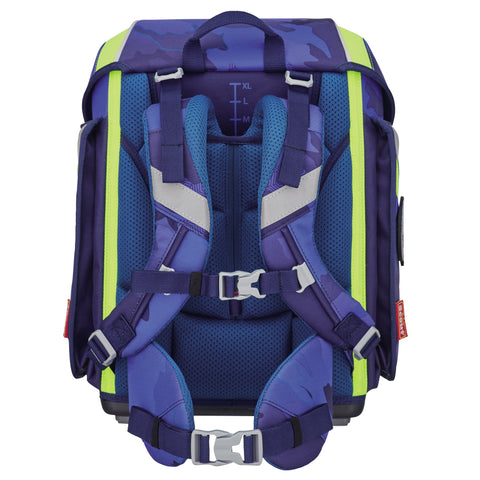 SCOUT Schulranzenset Genius 4tlg 76400721600 DIN Blue Police Schulranzen-Set 4-teilig