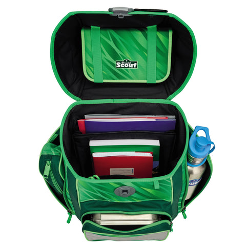 SCOUT Schulranzenset Genius 4tlg 76400727700 Green Rex Schulranzen-Set 4-teilig