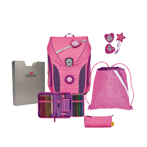 DERDIEDAS Schulranzenset Ergoflex Max 8508153 Pretty Unicorn 5-teilig