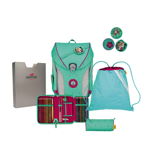 DERDIEDAS Schulranzenset Ergoflex Max 8508152 Peppermint Pony 5-teilig