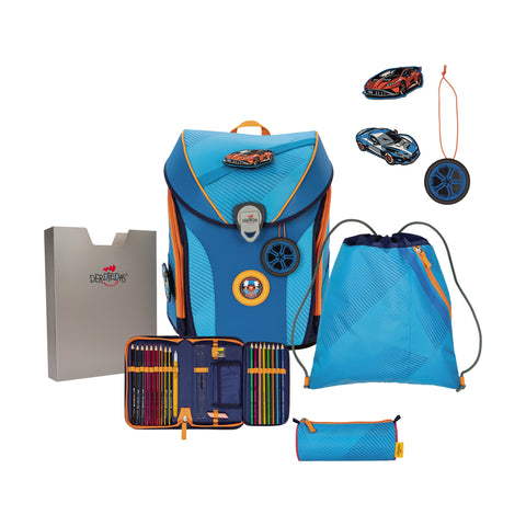 DERDIEDAS Schulranzenset Ergoflex Max Exkl. Superfl. 8508168 Supercar 5-teilig