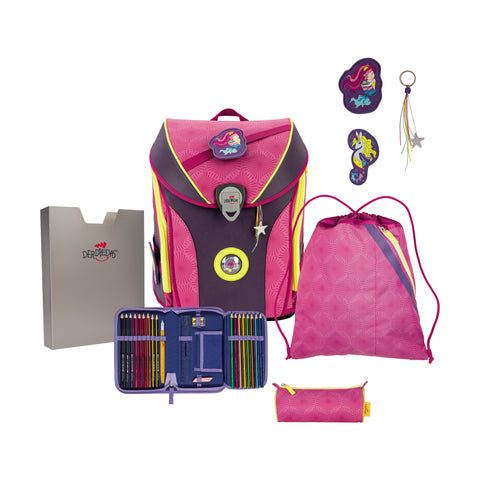 DERDIEDAS Schulranzenset Ergoflex MaxEx. Superf. 8508167 Pink Mermaid 5-teilig