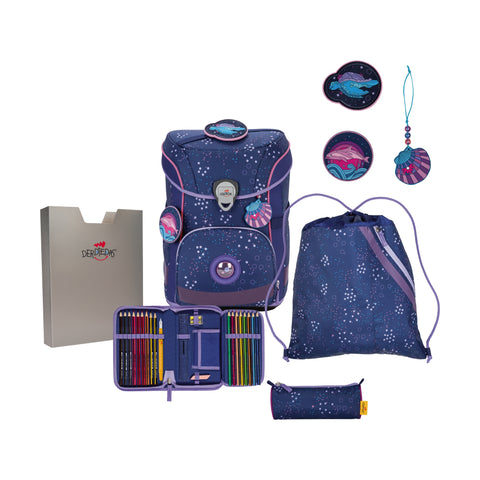 DERDIEDAS Schulranzenset Ergoflex Easy 8509163 Deep Ocean lex Easy 8509163 Deep Ocean