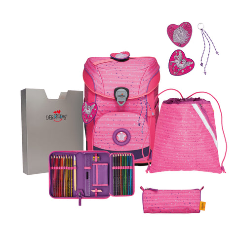 DERDIEDAS Schulranzenset Ergoflex Easy 8509153 Pretty Unicorn lex Easy 8509153 Pretty Unicor