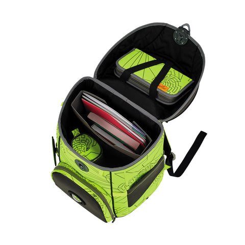 DERDIEDAS Schulranzenset Ergoflex Easy Superfl. 8509160 Neon Fighter 5-teilig