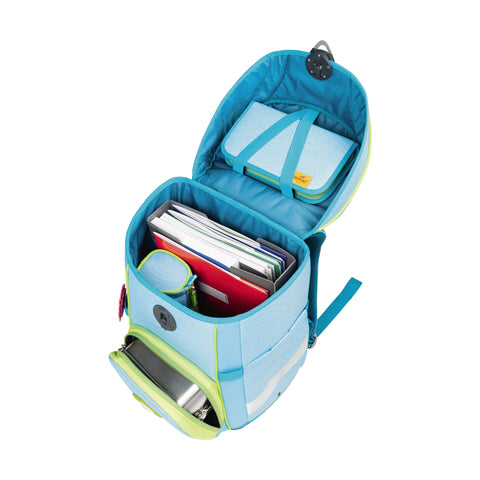 DERDIEDAS Schulranzenset Ergoflex Easy Exklusiv LED 8509165 Primavera 5-teilig