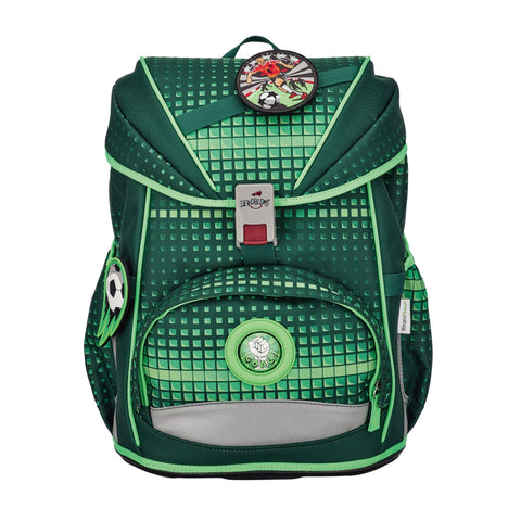 DERDIEDAS Schulranzenset Ergoflex 8505155 Soccer Green 5-teilig