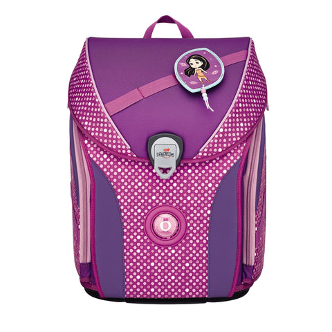 DERDIEDAS Schulranzenset Ergoflex Max 8508151 Purple Dots 5-teilig