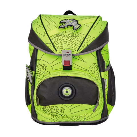 DERDIEDAS Schulranzenset Ergoflex 8505160 Superflash Neon Fighter 5-teilig