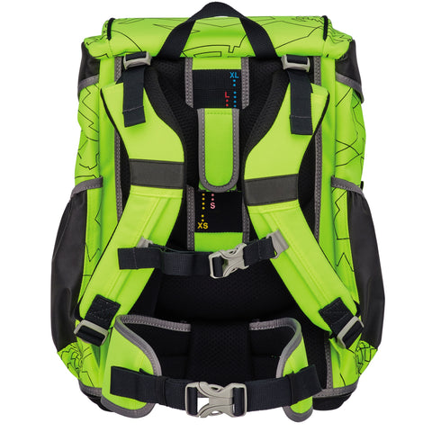 DERDIEDAS Schulranzenset Ergoflex 8505160 Superflash Neon Fighter 5-teilig