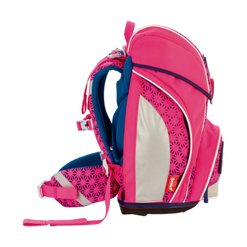 Scout Alpha Schulranzen 74420204900 DIN Neon Safety Pink Glow Schulranzen-Set 4-teilig