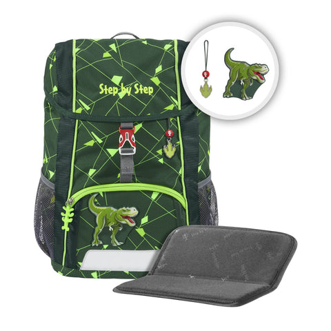 Step by Step Rucksack-Set KID SHINE 00213363 Dino Night Tyro, 3-teilig